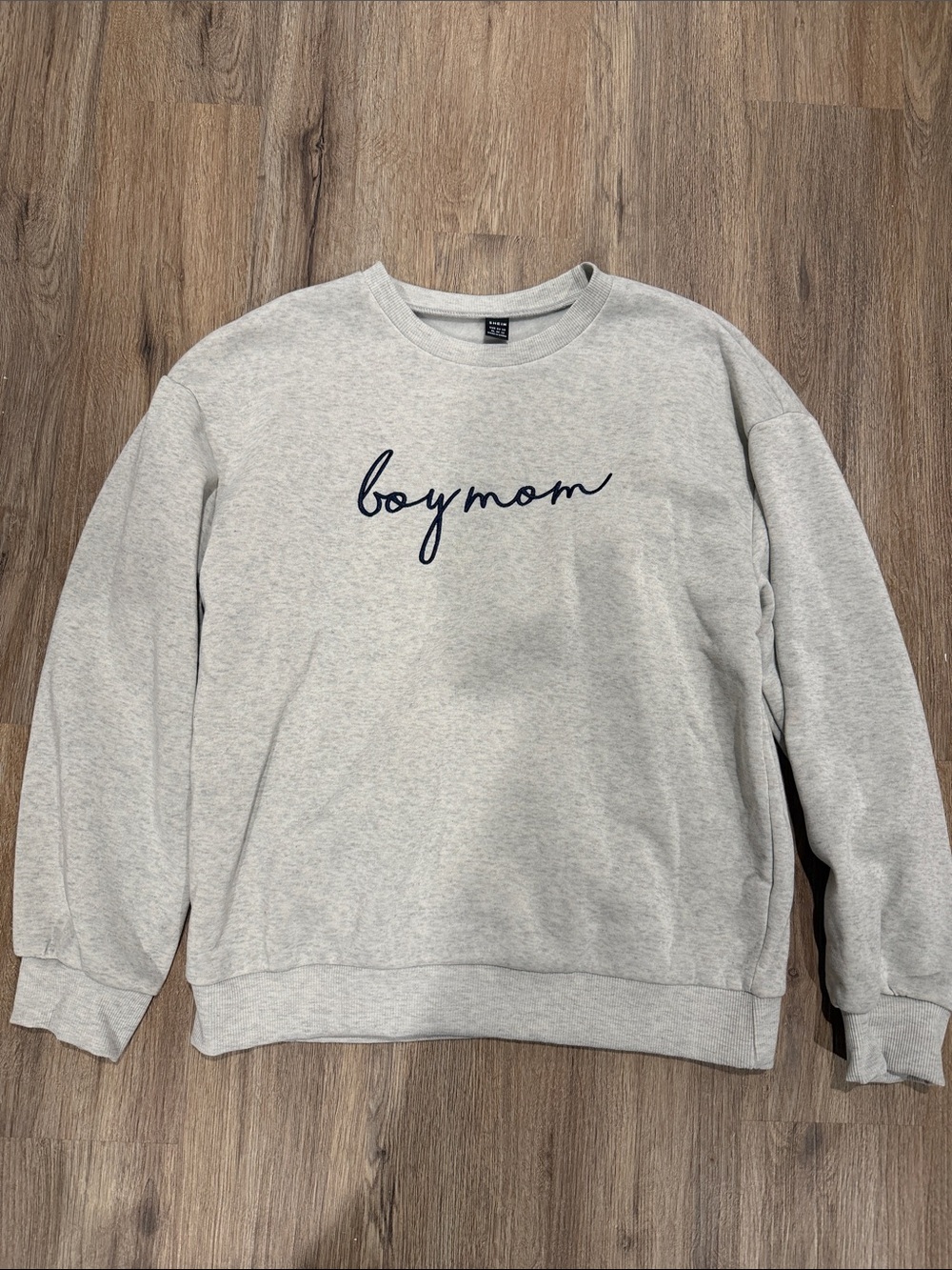 Boy Mom Embroidered Crewneck